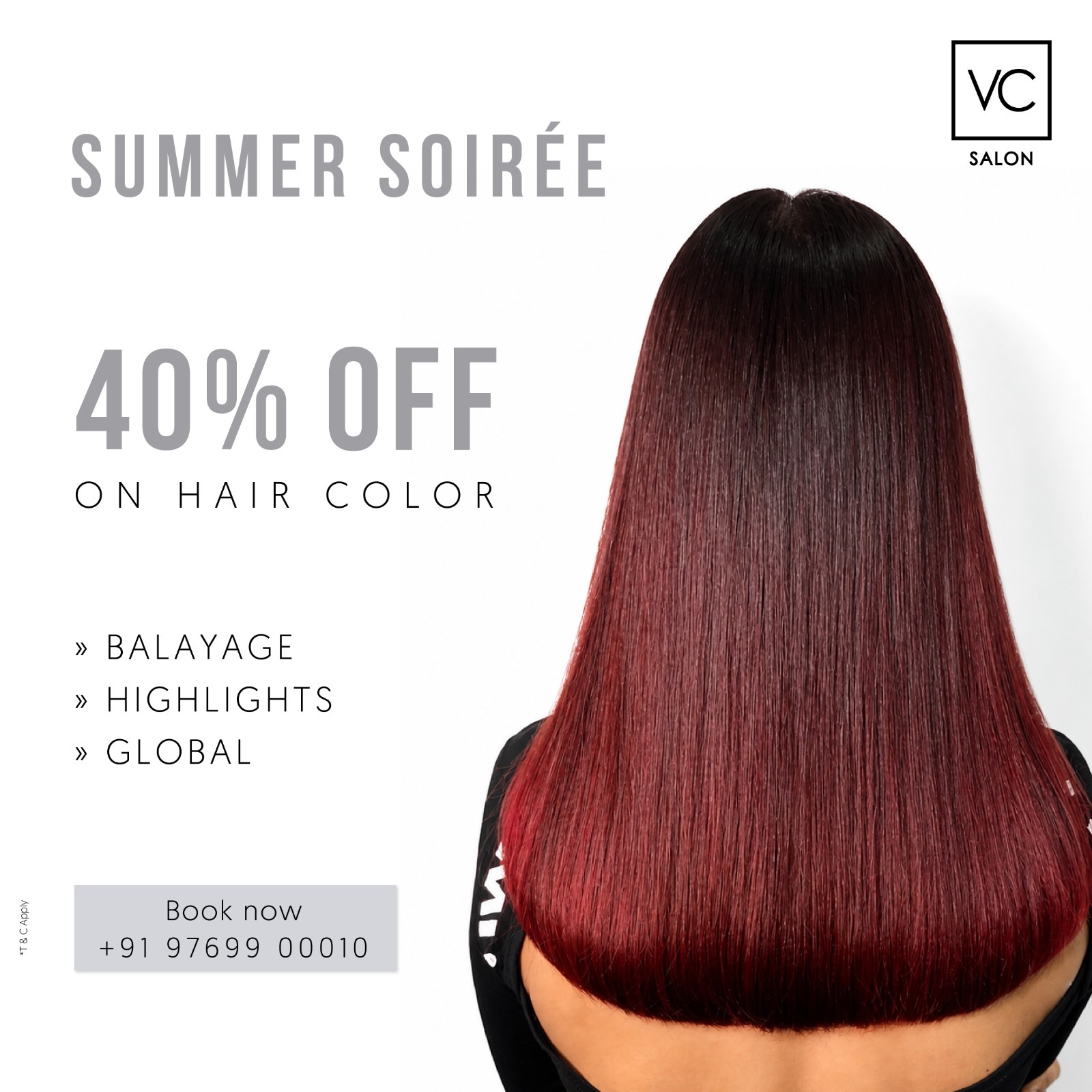 Hair Colour Offer at VC Salon in Bandra